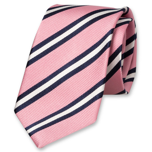 Cravate rose à rayures (1)