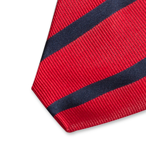 Cravate rouge /bleu marine (2)