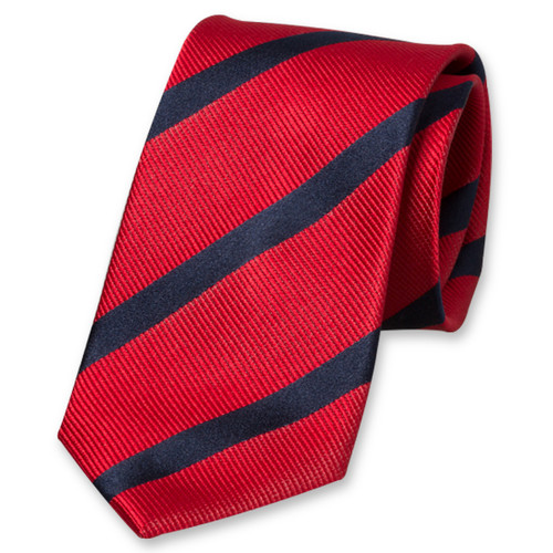 Cravate rouge /bleu marine (1)