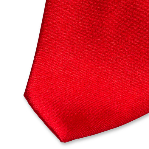 Cravate satin rouge (2)