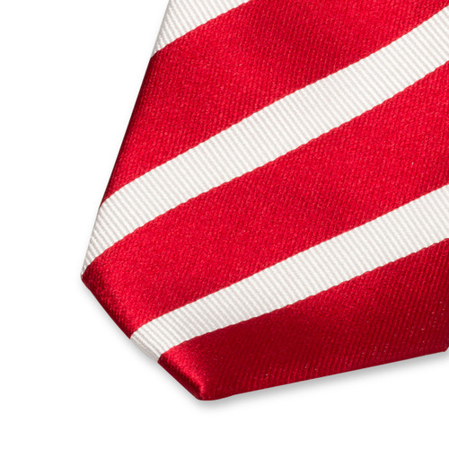 Cravate rouge/blanc (2)