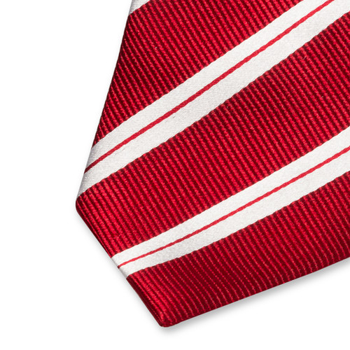 Cravate rouge/blanc (2)