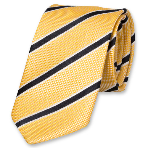 Cravate jaune/ marine (1)