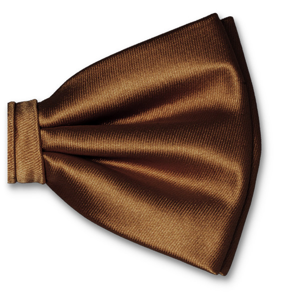 Nœud papillon en polyester Cognac (2)