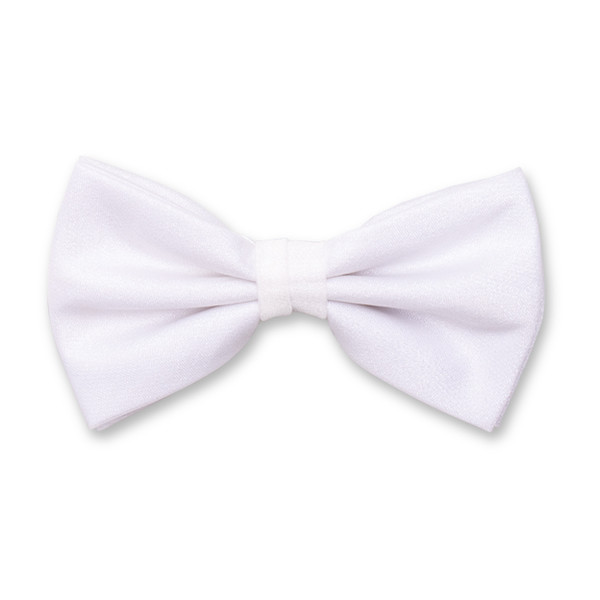 Nœud papillon Blanc brillant (1)