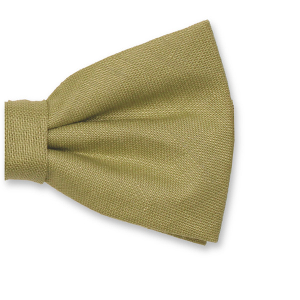 Vert Pistache Nœud Papillon en Lin (2)