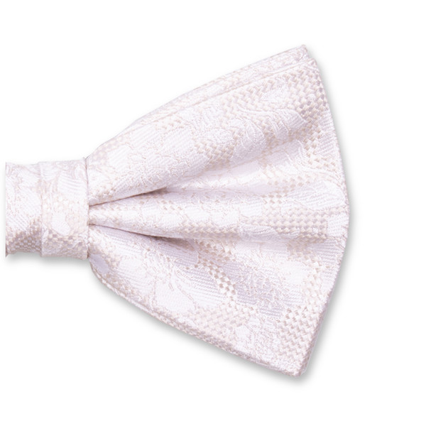 Nœud papillon Blanc  Jacquard à Motif Dentelle (2)