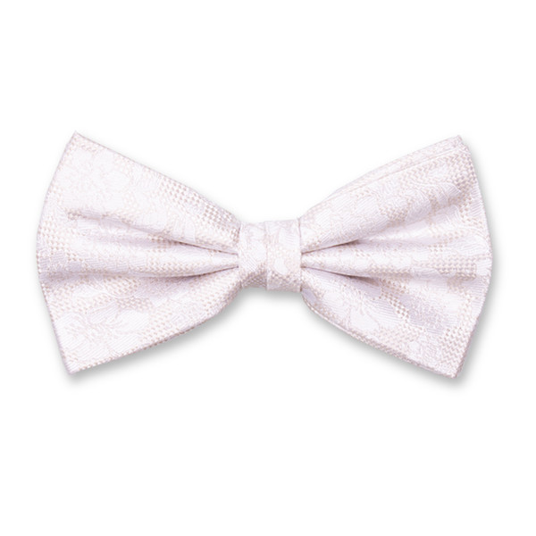 Nœud papillon Blanc  Jacquard à Motif Dentelle (1)