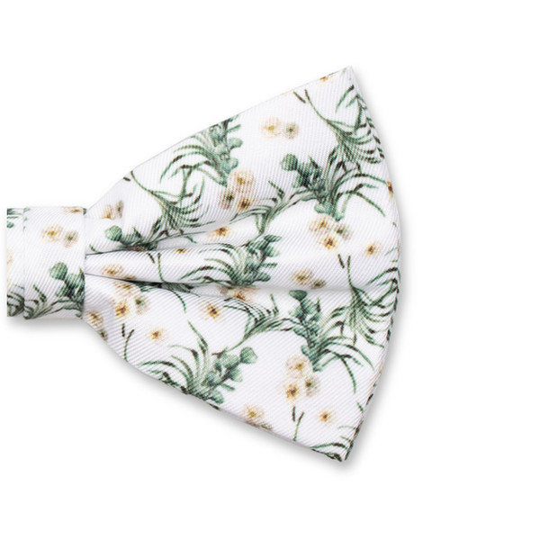 Nœud papillon Fleuri - Eucalyptus (2)