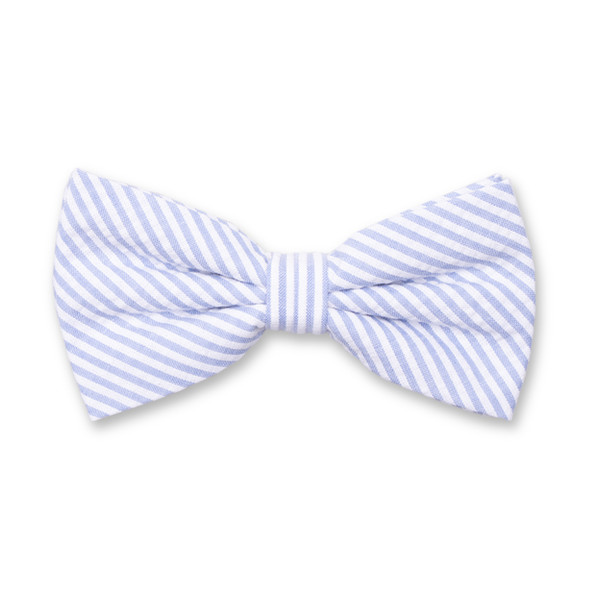 Nœud papillon Seersucker - Bleu  (1)