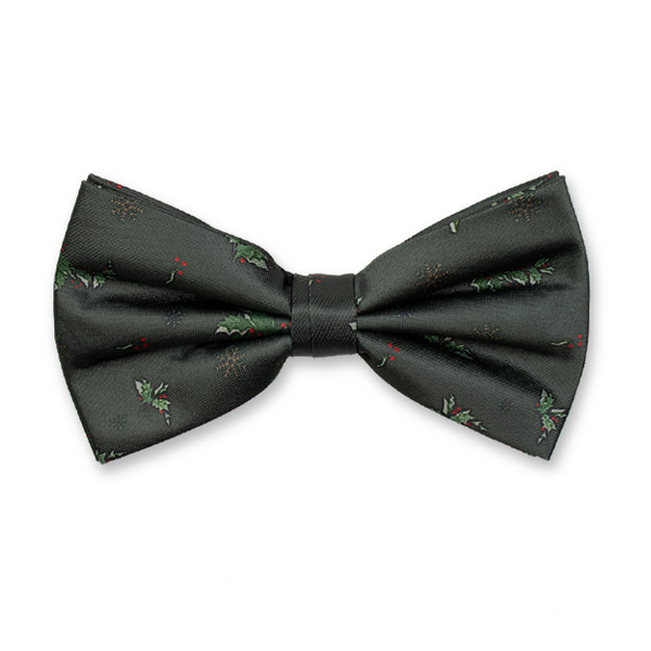 Noeud papillon de Noël vert Holly (1)