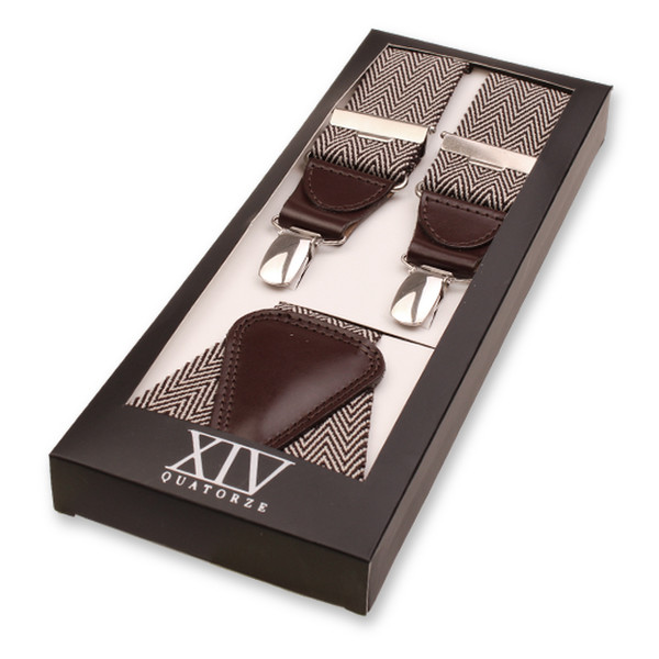 XIV Bretelles Chevrons - Marron (1)