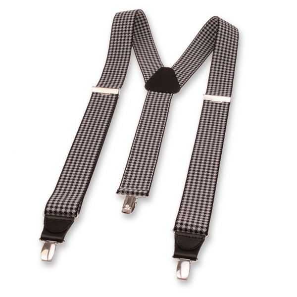 XIV Bretelles Pied-de-poule - Noire (2)