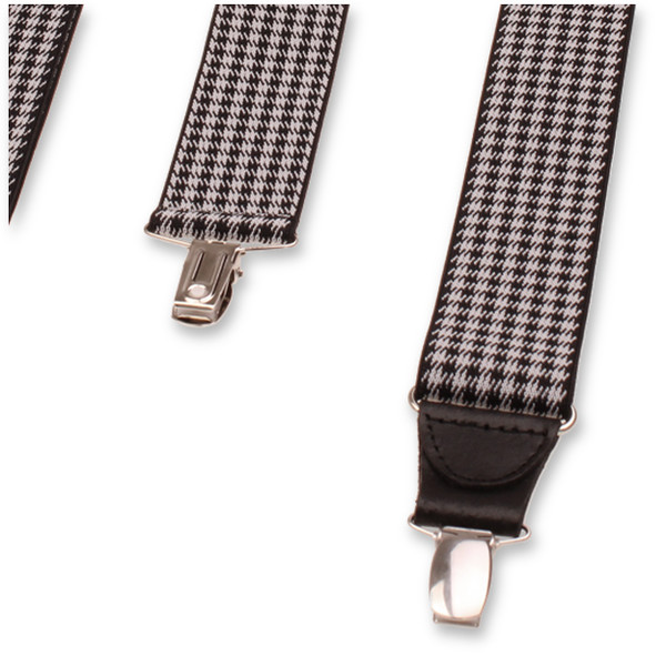 XIV Bretelles Pied-de-poule - Noire (3)