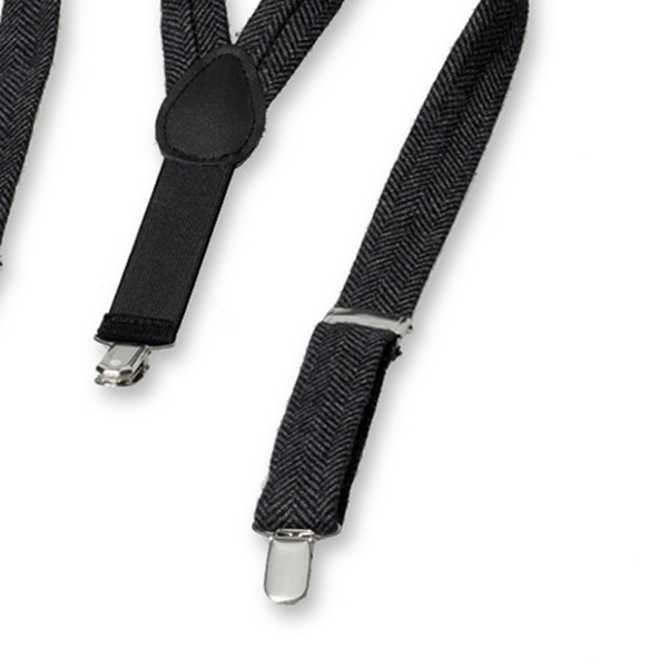 Bretelles Enfant en Laine Noir et Gris (3)