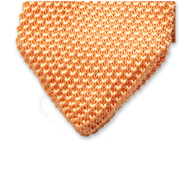 Cravate tricot Peach (2)