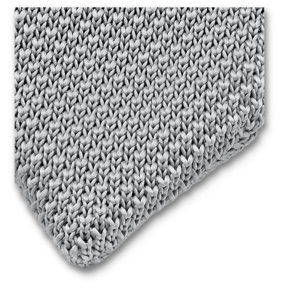 Cravate tricot Gris (2)