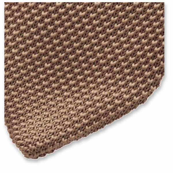 Cravate tricot Beige (2)