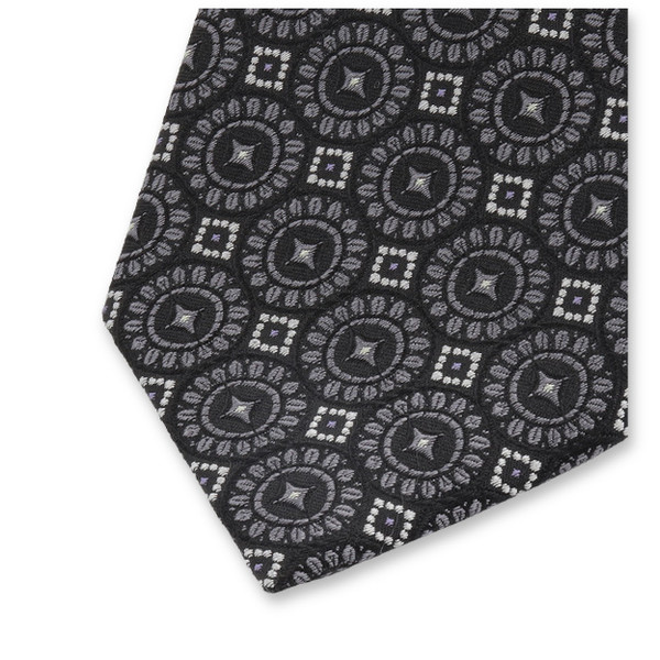 Noir - Motif Cravate Gris (2)