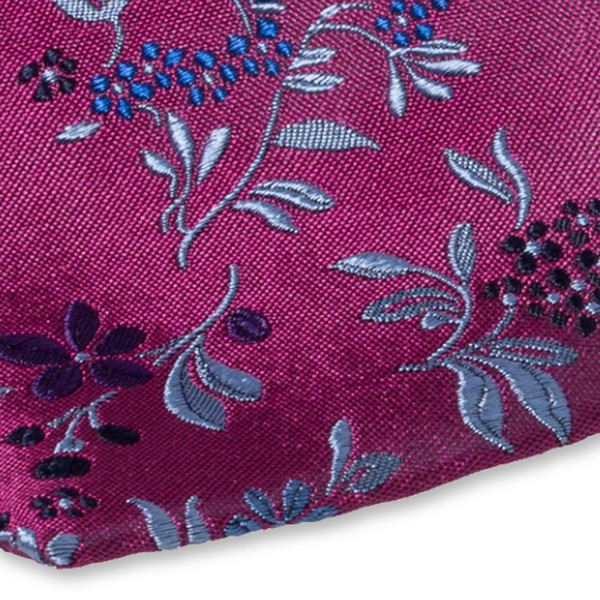 Cravate Violette Fleurs (2)