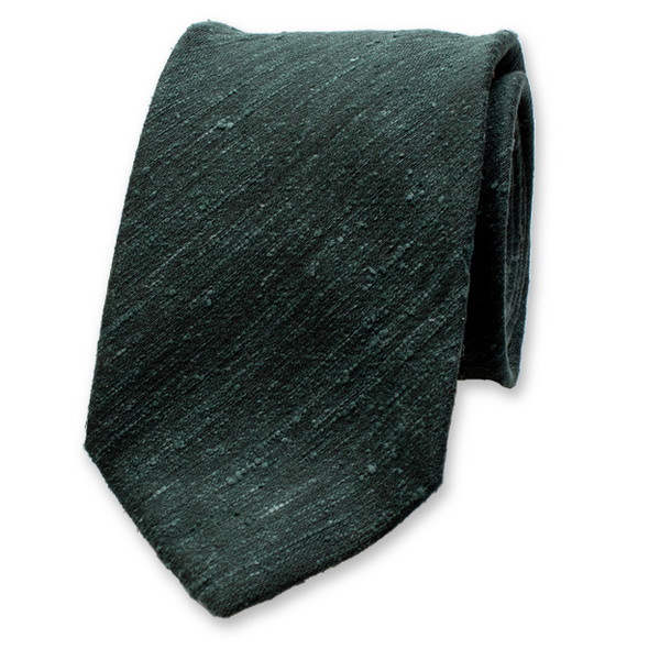 Cravate vert foncé - Soie italienne (1)