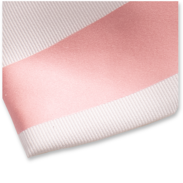 Cravate rose/blanc (2)
