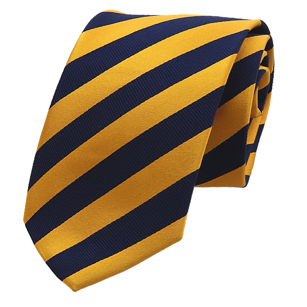 Cravate ocre/marine (1)