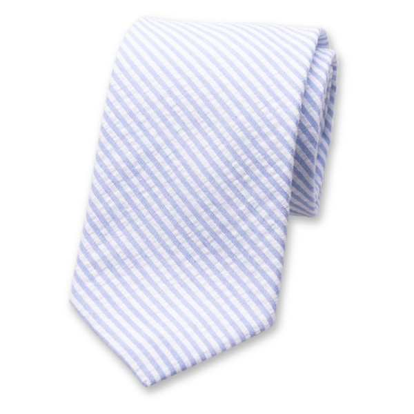 Cravate Seersucker - Bleu clair (1)