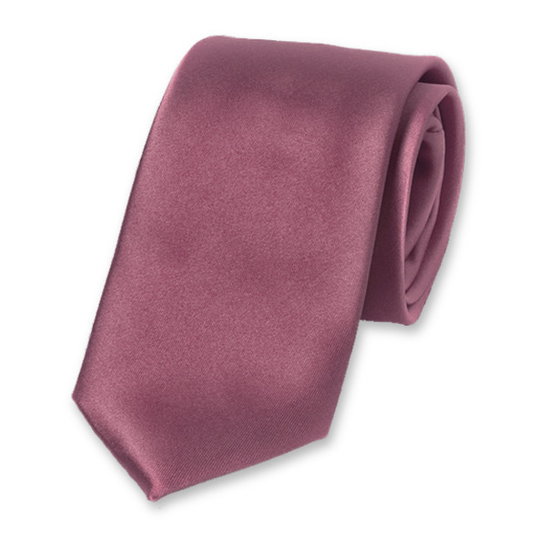 Cravate Mauve en satin polyester (1)