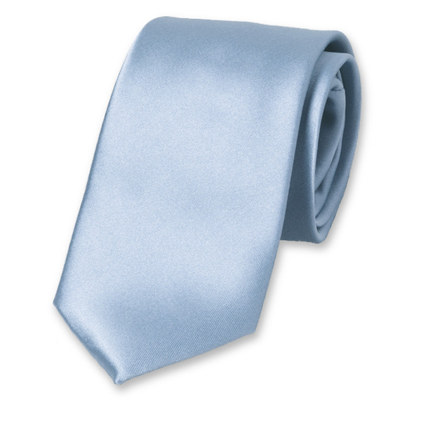 Cravate satin polyester Bleu Bébé (1)