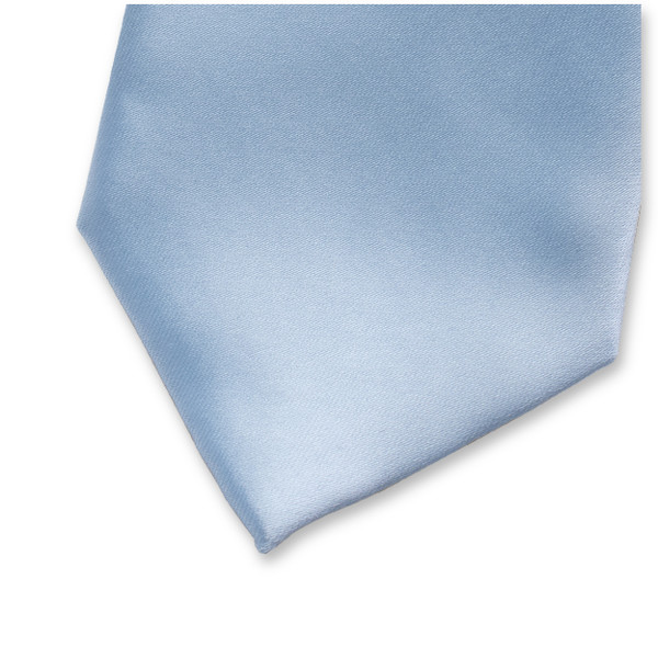 Cravate satin polyester Bleu Bébé (2)