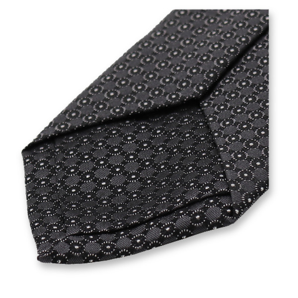 Cravate étroite Noir - Cercle (3)