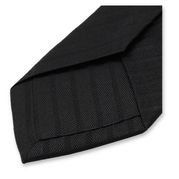 Cravate à rayures étroites - Noir (2)