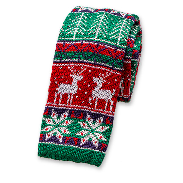 Cravate Noël rouge/vert (1)