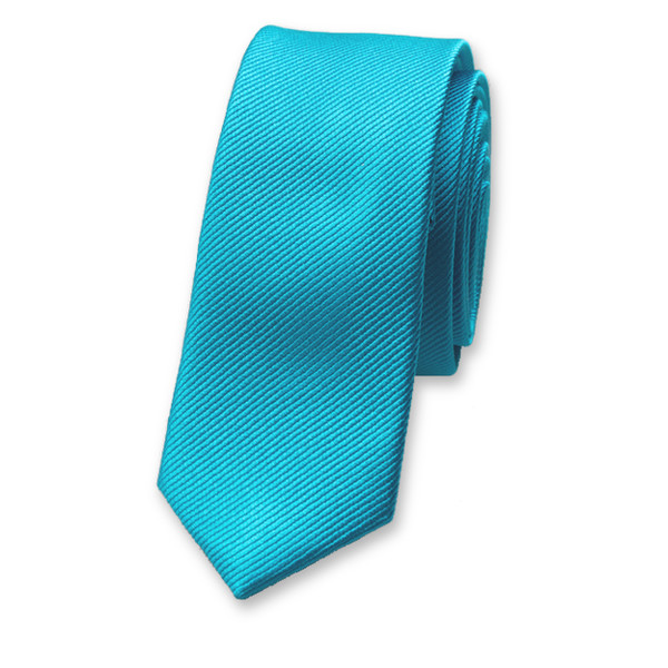 Cravate super slim turquoise (2)