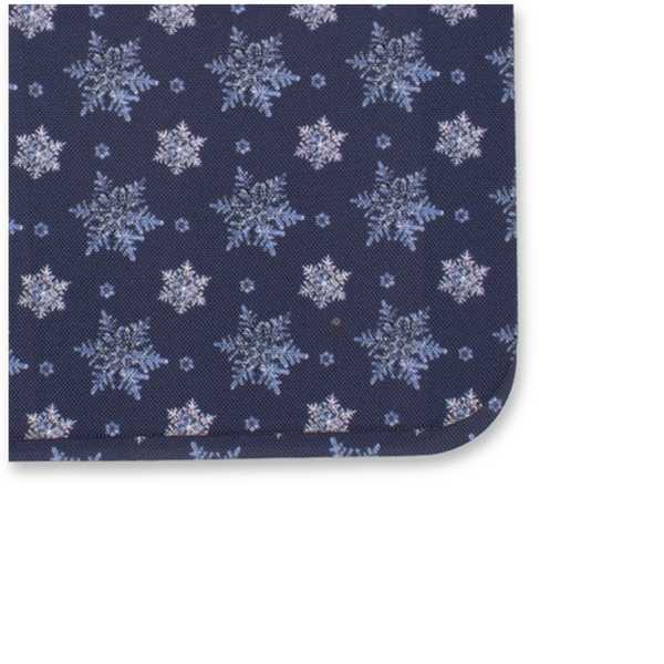 Pochette de Noël Bleu Glace - Flocons de Neige (2)