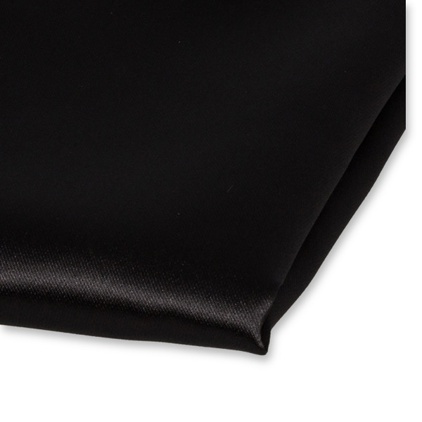 Pochette noire de satin polyester (2)