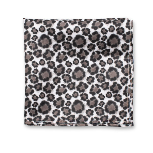 Gris Pochette de costume - Léopard (1)