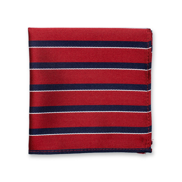 Pochette rayée - Rouge - Bleue (2)