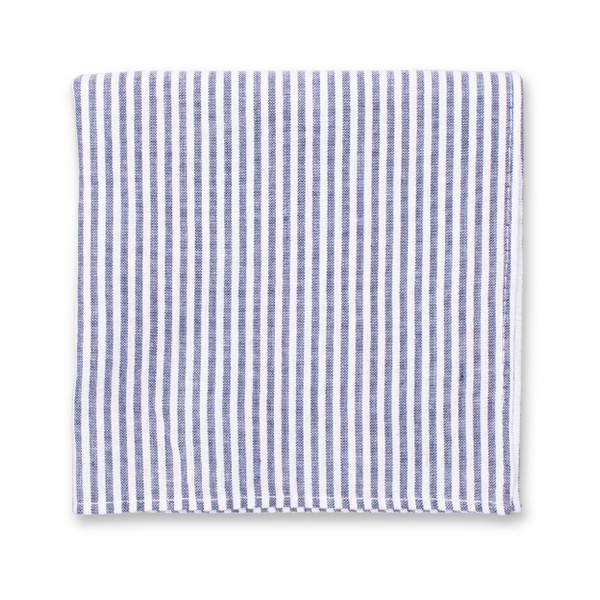 Pochette Seersucker - Bleu foncé (1)