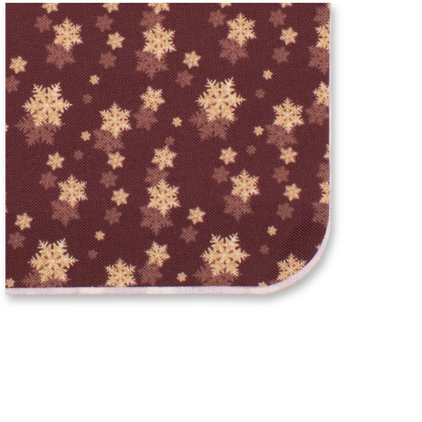 Pochette de Noël Rouge Bordeaux - Etoiles des Neiges Dorées (2)