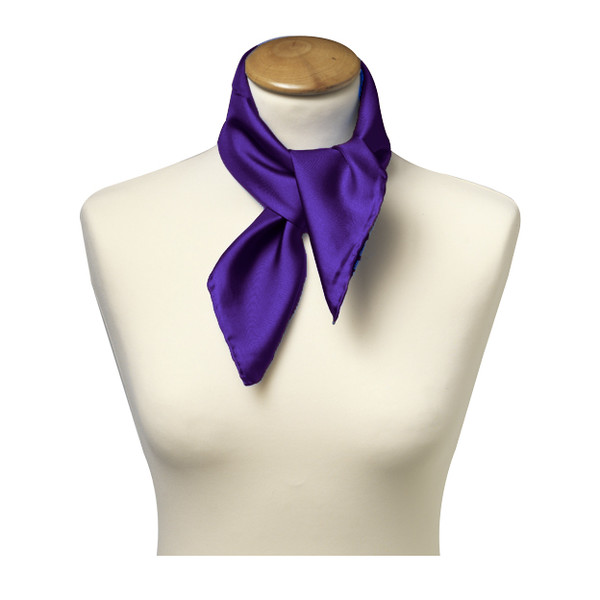 Foulard soie violet - carré (2)
