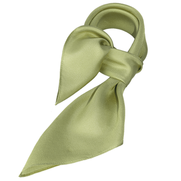 Foulard polyester Vert Sauge - carré (1)