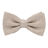 Noeud Papillon Beige Two-tone - Thumbnail 1