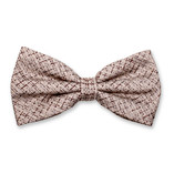 Noeud Papillon Bouclé Beige - Thumbnail 1