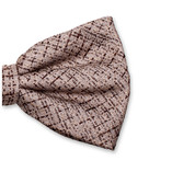 Noeud Papillon Bouclé Beige - Thumbnail 2