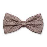 Noeud Papillon Bouclé Beige - Thumbnail 1