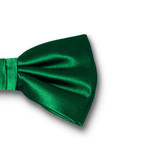 Nœud papillon en polyester vert bouteille - Thumbnail 2