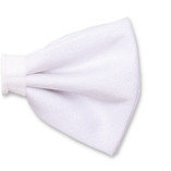 Nœud papillon Blanc brillant - Thumbnail 2