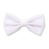 Nœud papillon Blanc brillant - Thumbnail 1